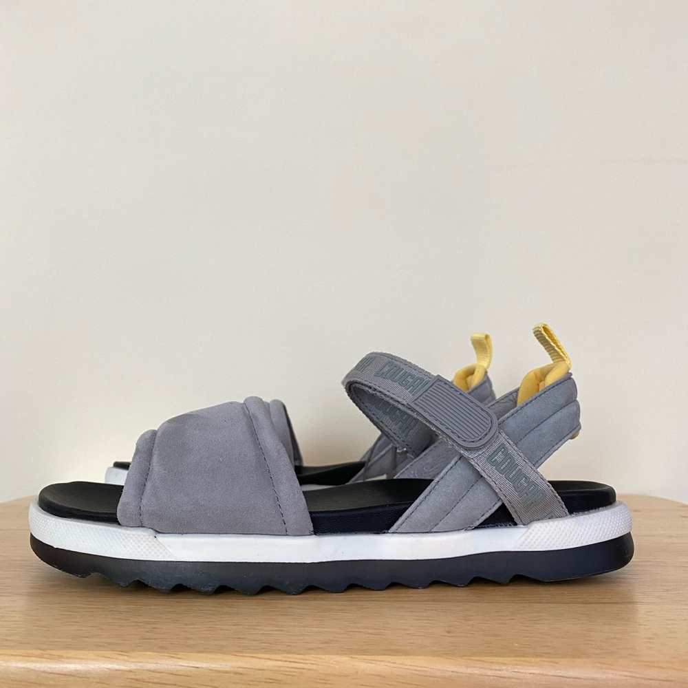 Grey Leather “hiking” Sandal